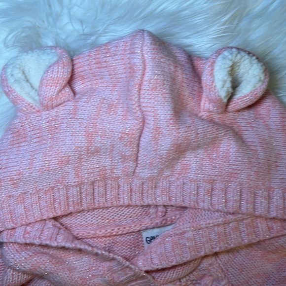 OshKosh Ear Hooded Cape Kids Size 5t Pink Fleece Lined - Picture 3 of 4